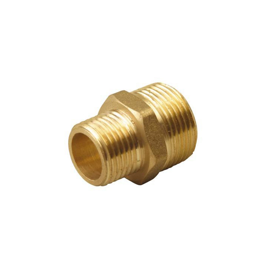 Brass Reducing Hex Nipple 20mm to 15mm - Pump Shop